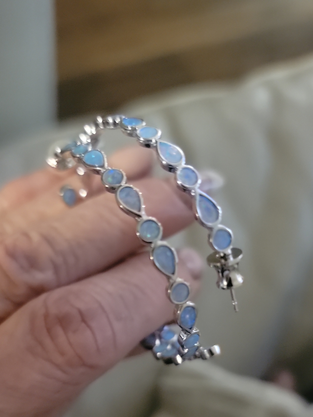 Melinda Maria 2 Inch Hoops Silver